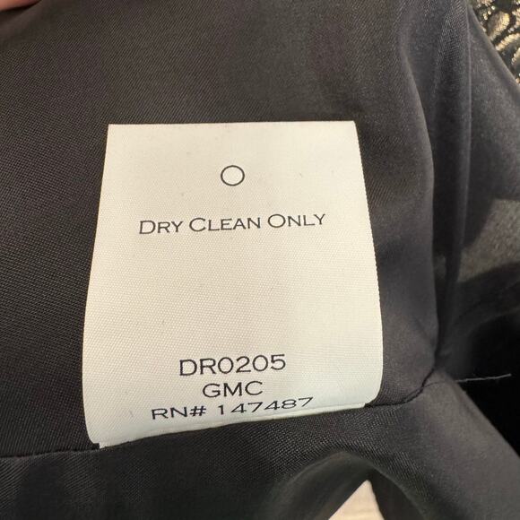 Draper James for Net-a-Porter Kara Dress 14 Gold Black Pleated Cocktail (NWT!) - Picture 15 of 15